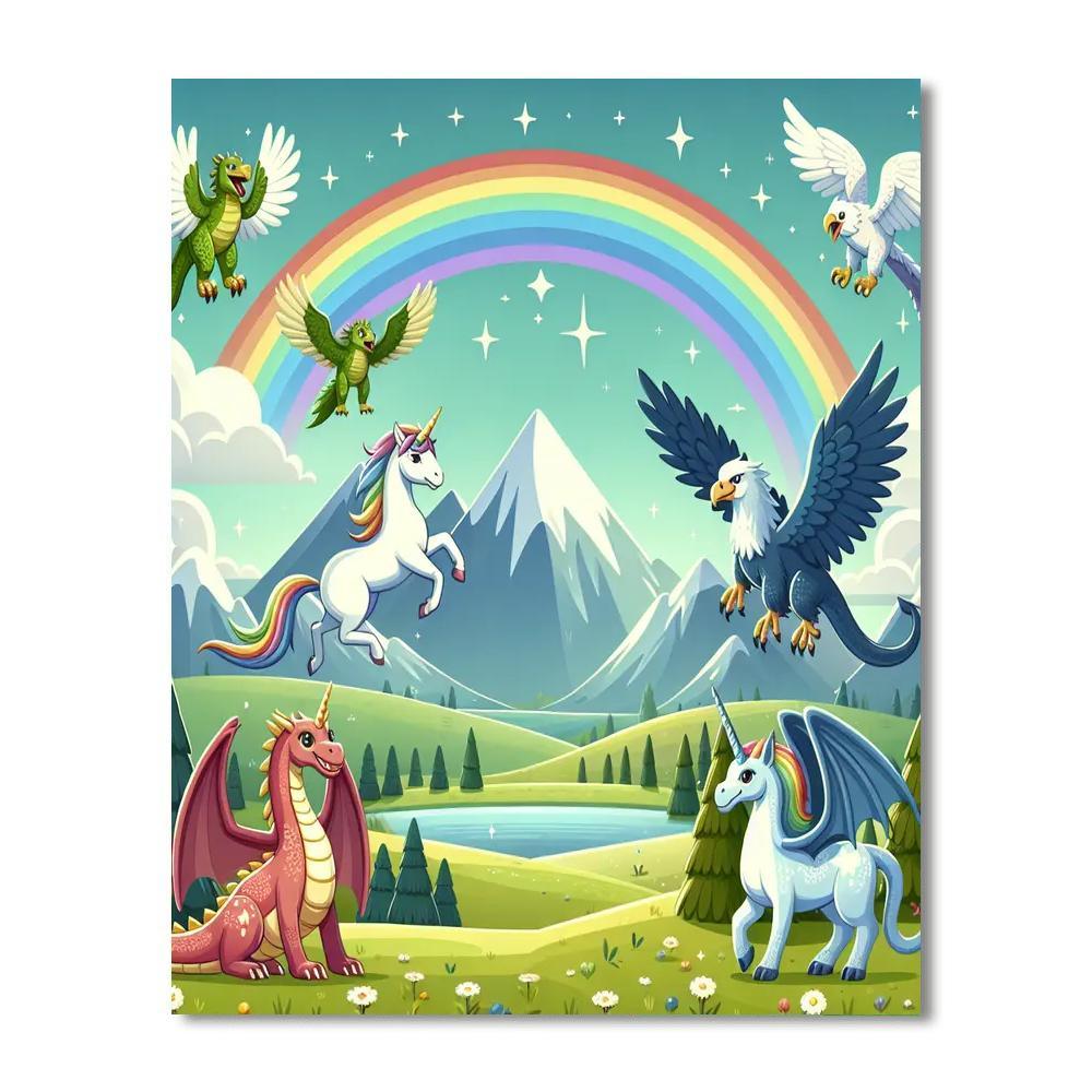 Mythical Beast Adventure Painting By Numbers Kit