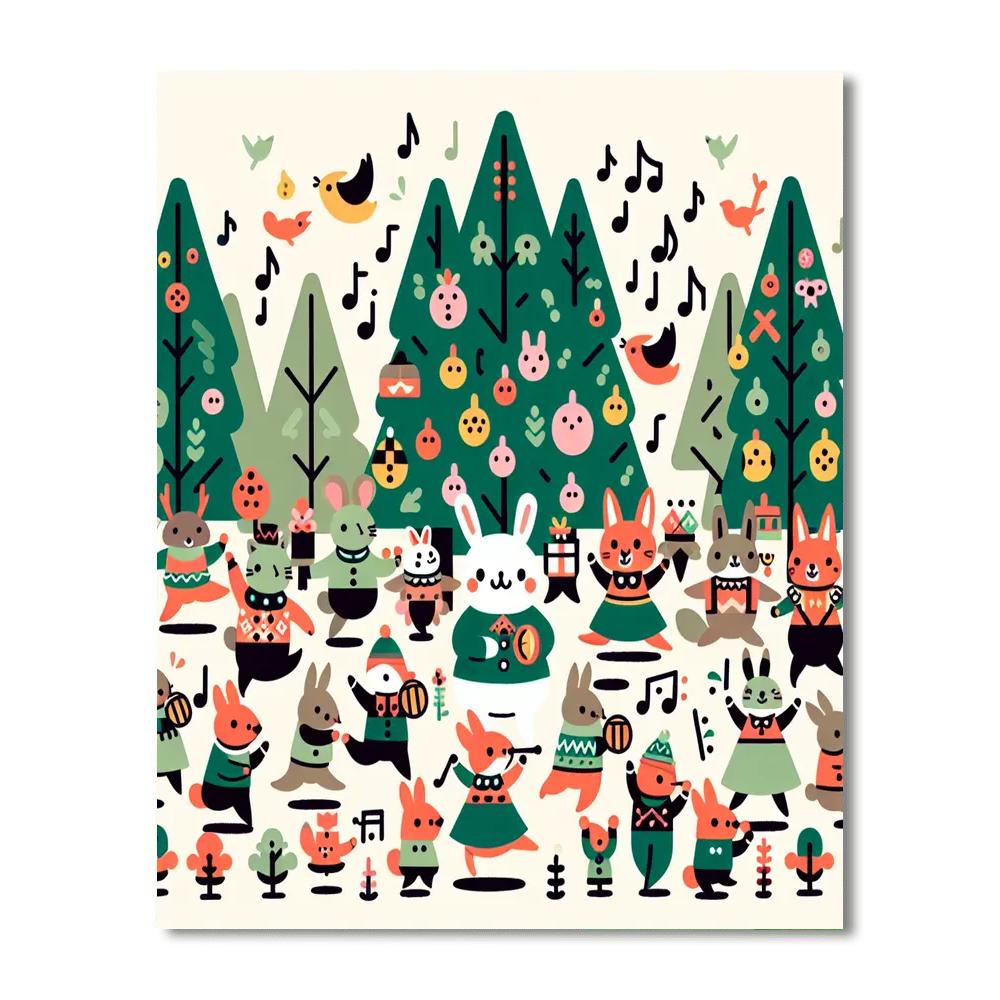 Forest Festival Frolic Paint By Color