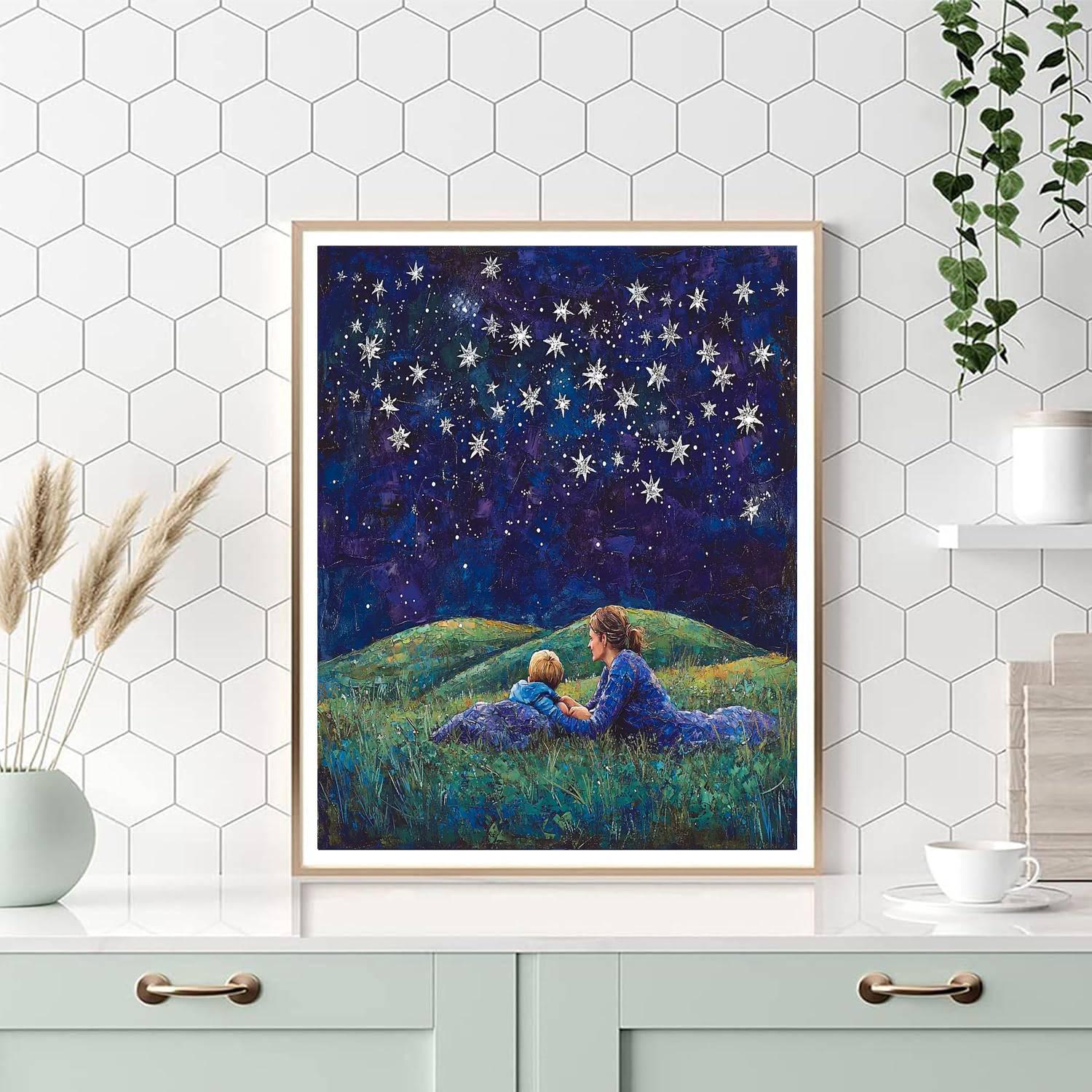 Starry Night Of Wishes Number Painting