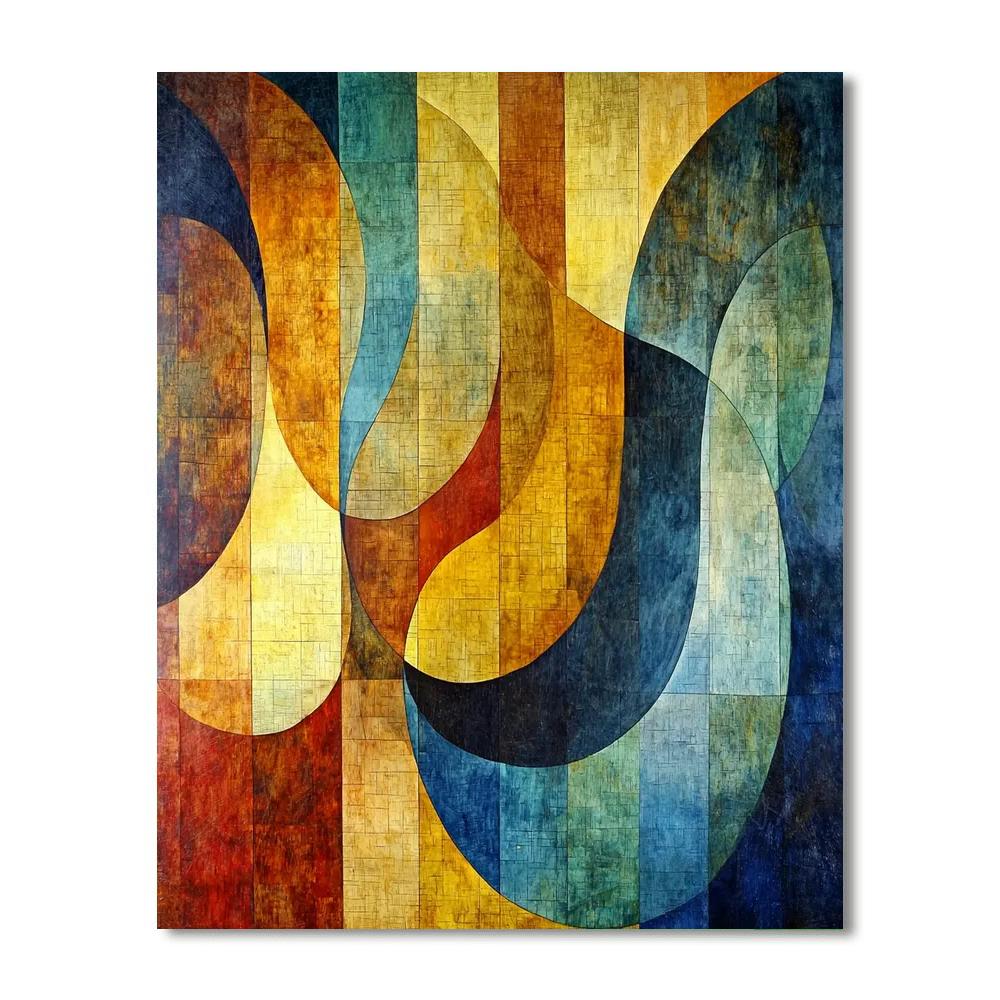 Paul Klee Inspired Vibrant Reverie  Paint By Number