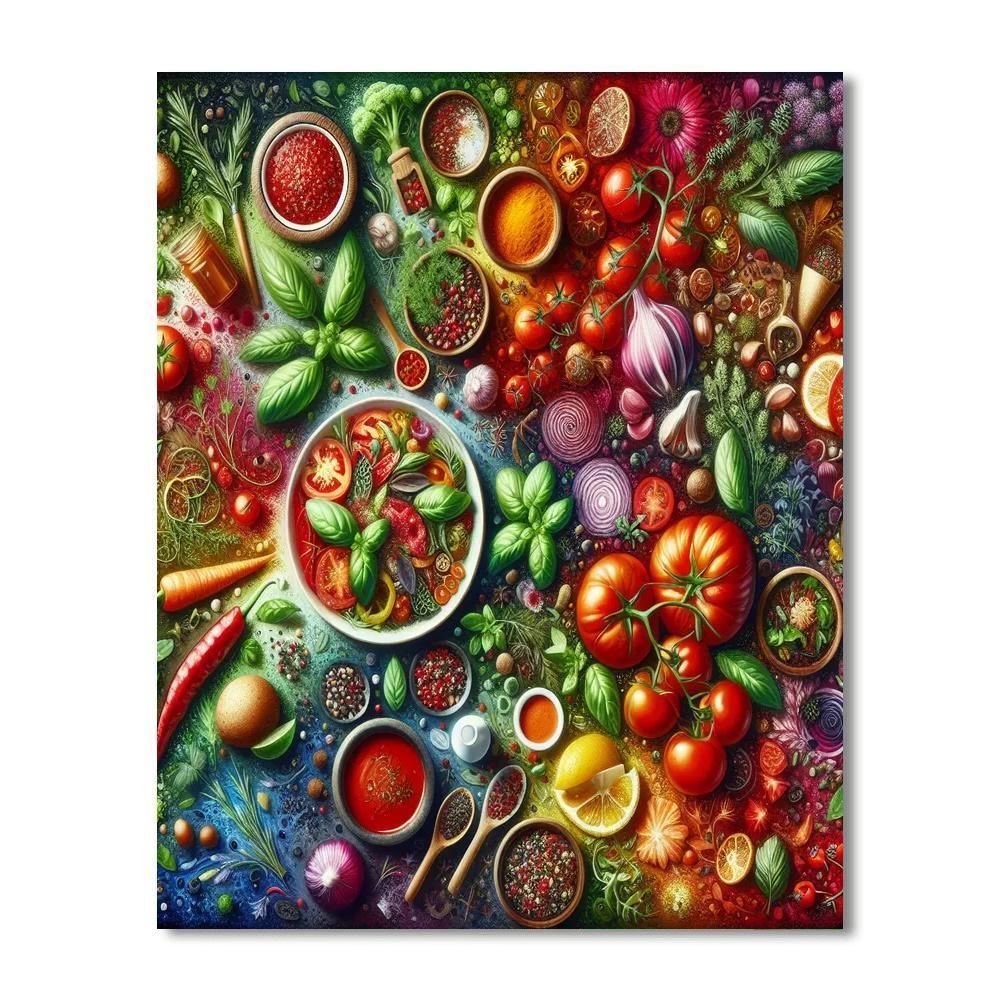 Gourmet Delights Paint By Color