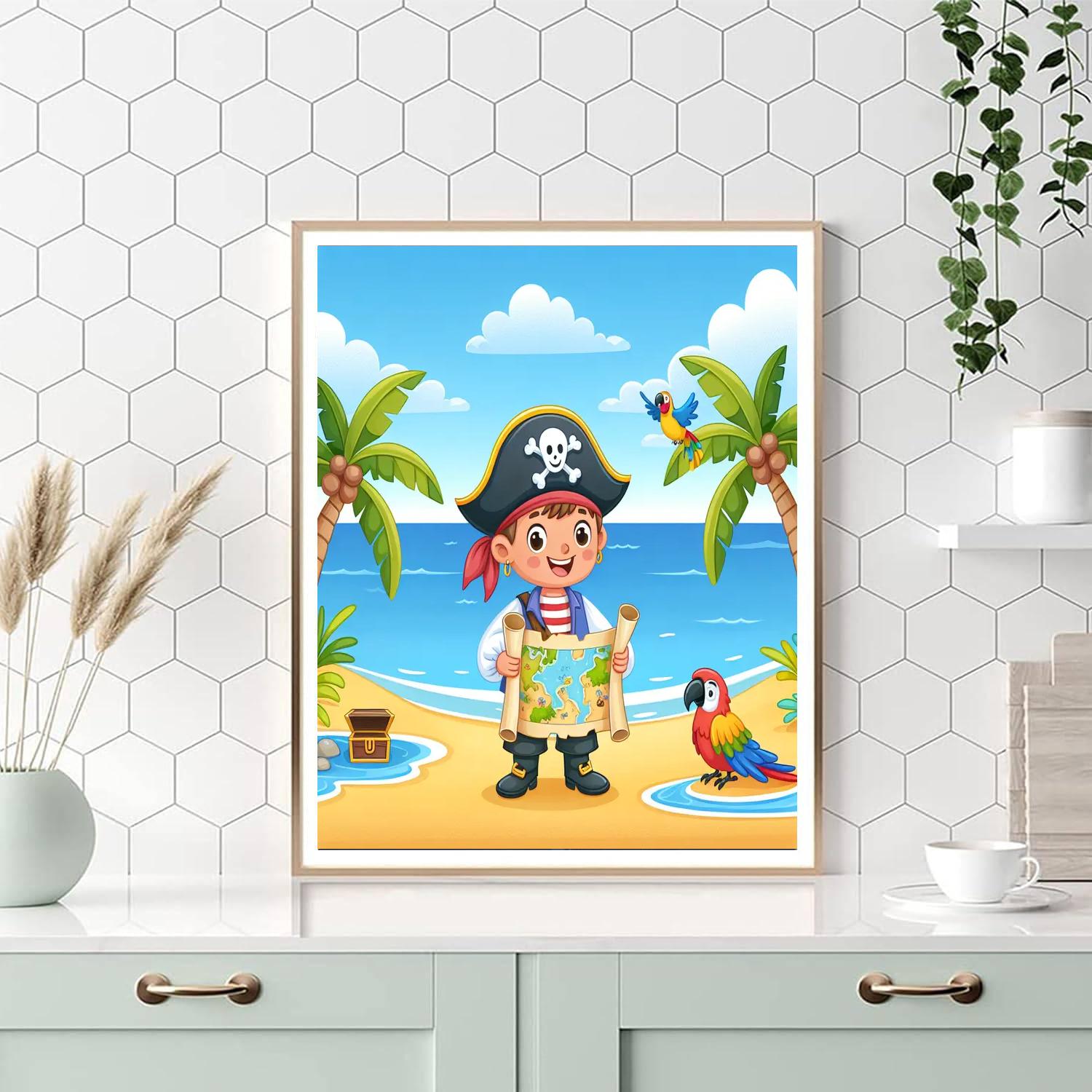 Pirate's Adventure Island Numbered Painting Kits