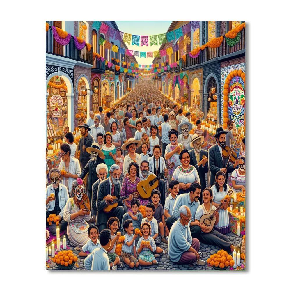 Dia De Los Muertos Festival Paint By Number