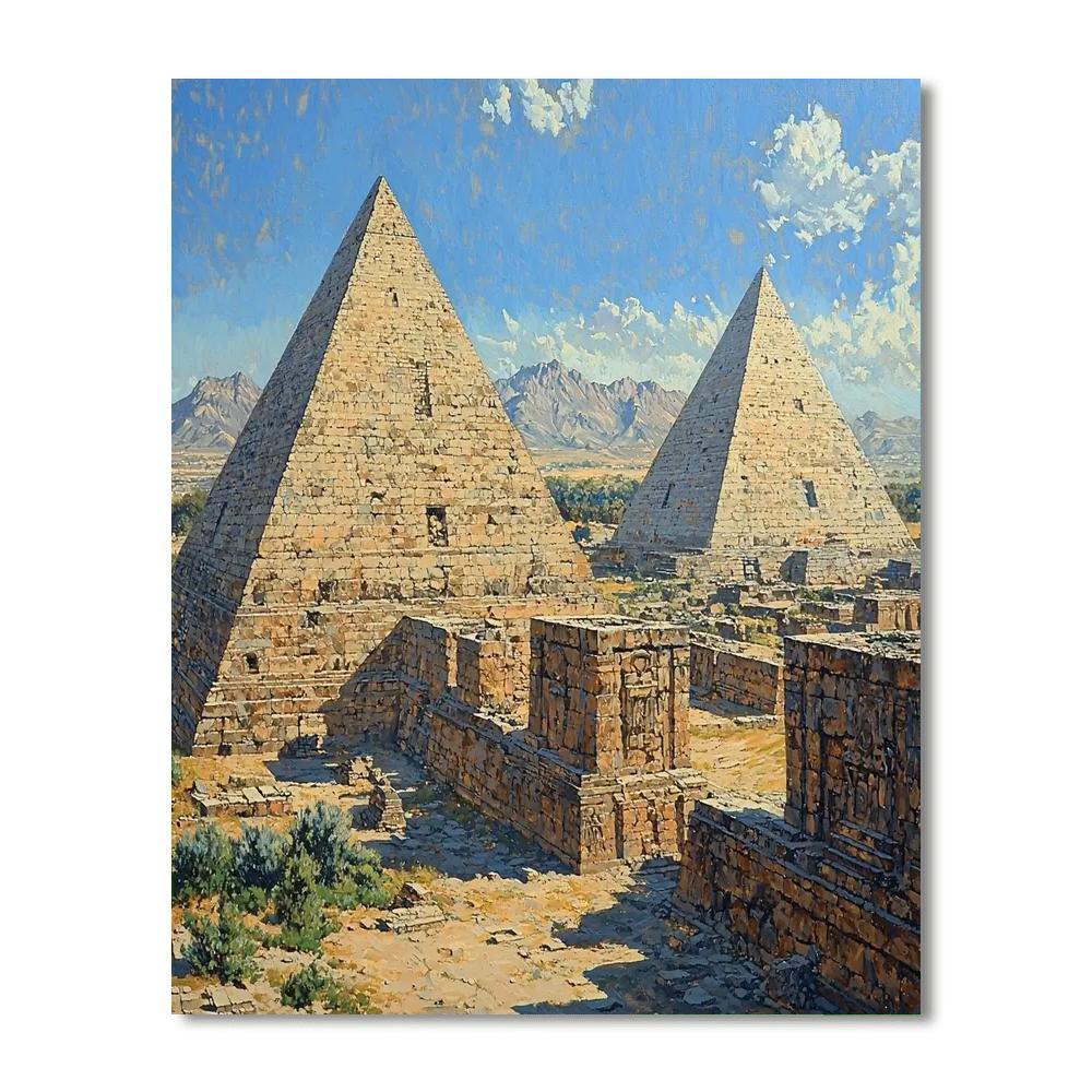 Teotihuacan Pyramids - Mexico City Paint By Color
