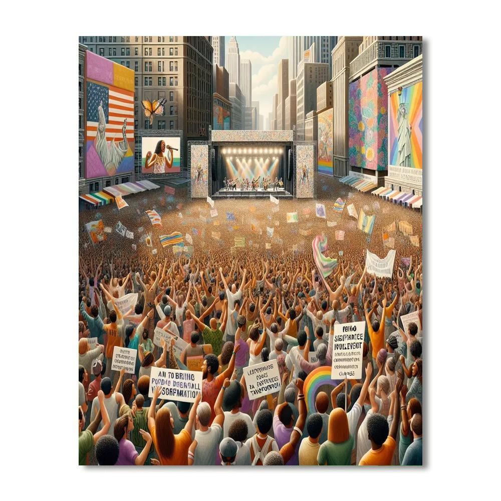 Global Citizen Festival - Usa Paint By Numbers Kits