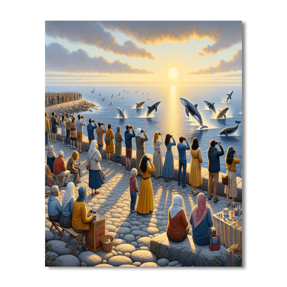 Hermanus Whale Festival - South Africa Number Painting