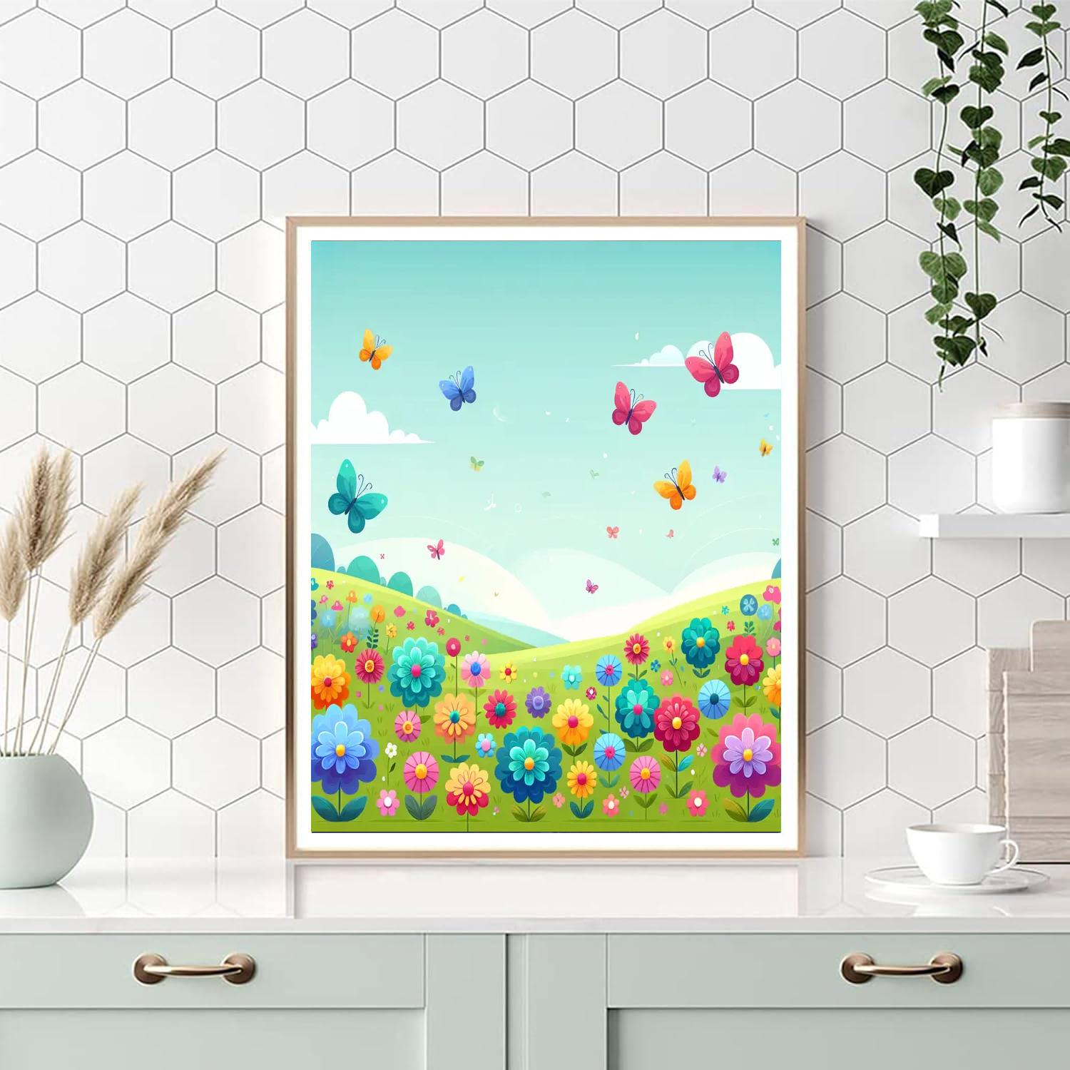 Gorgeous Garden Painting Number Kit