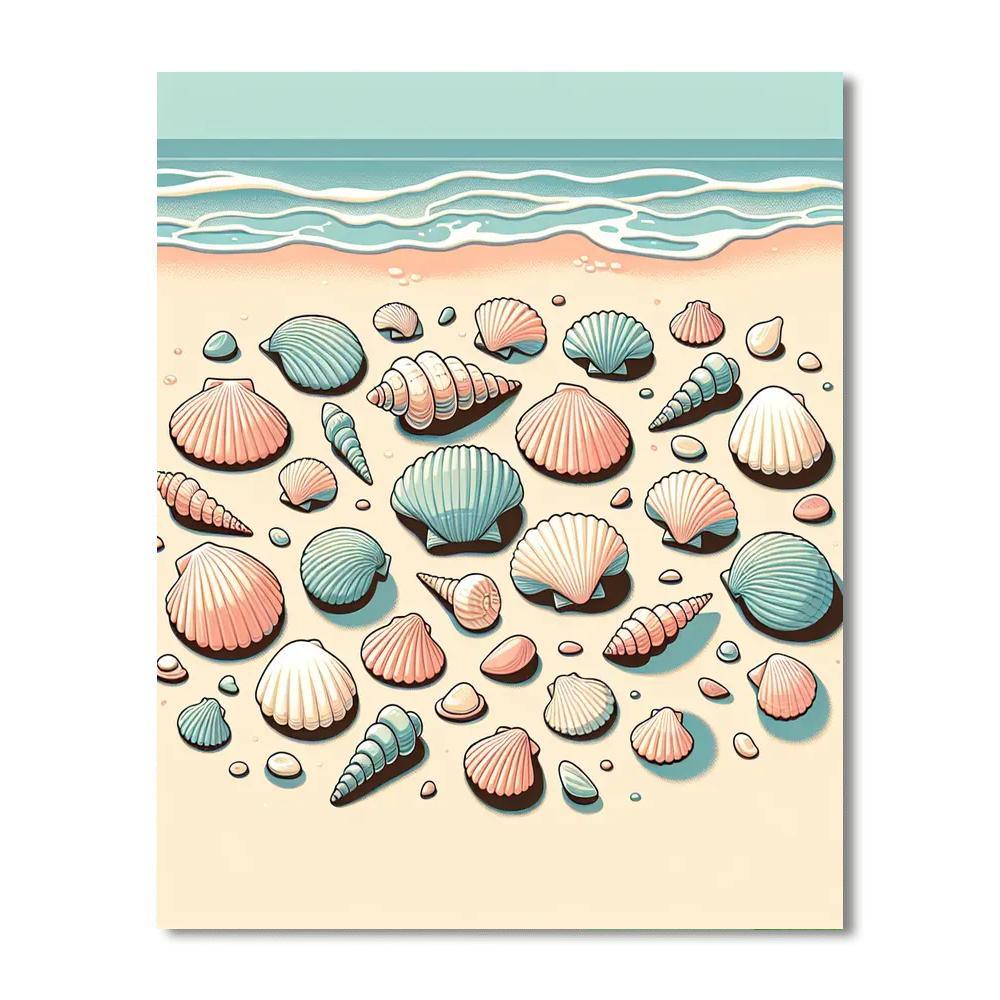 Seashell Symphony Paint By Numbers Art