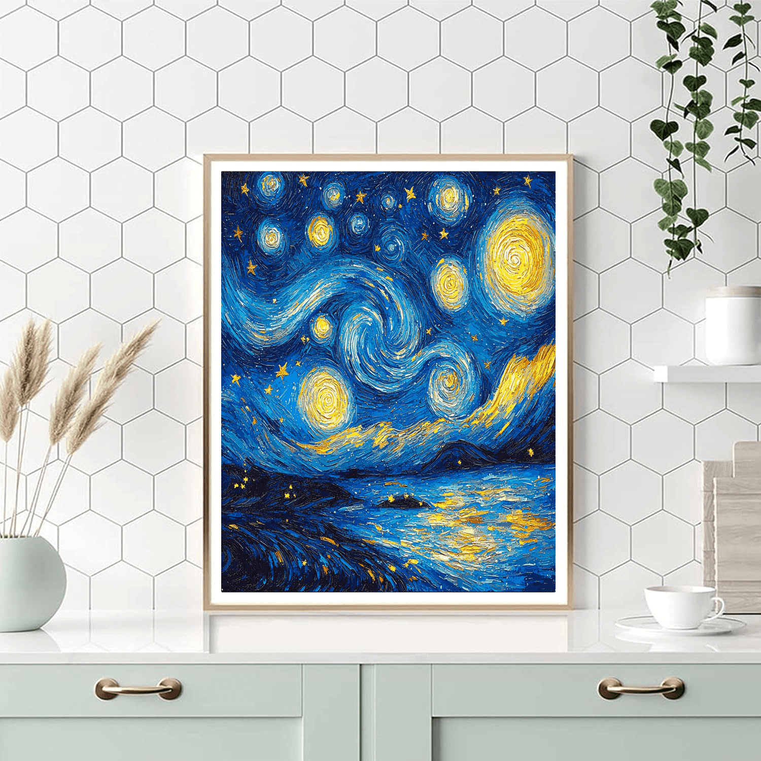 Vincent Van Gogh Inspired Starlit Skies  Paint By Number
