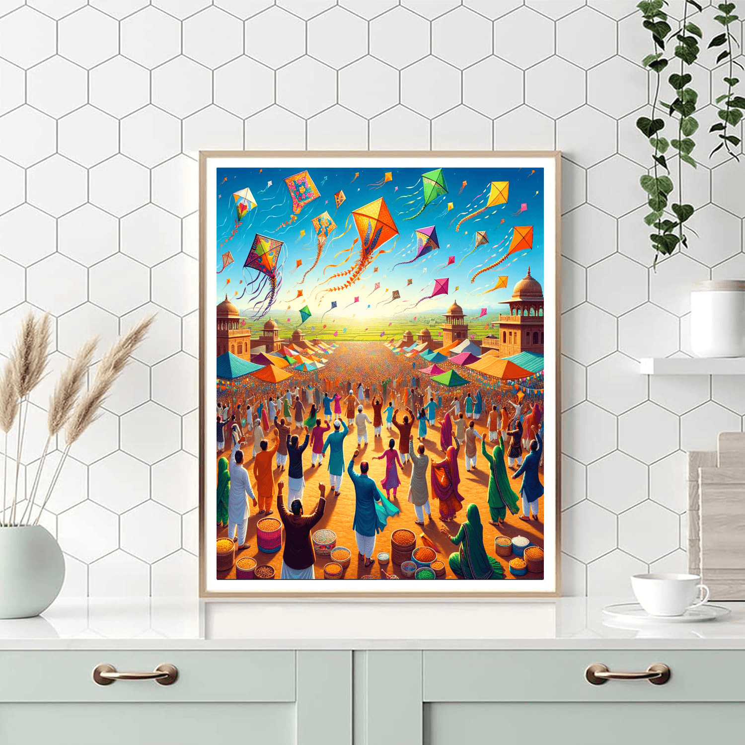 Kite Festival - Gujarat, India Paint By Numbers Kits