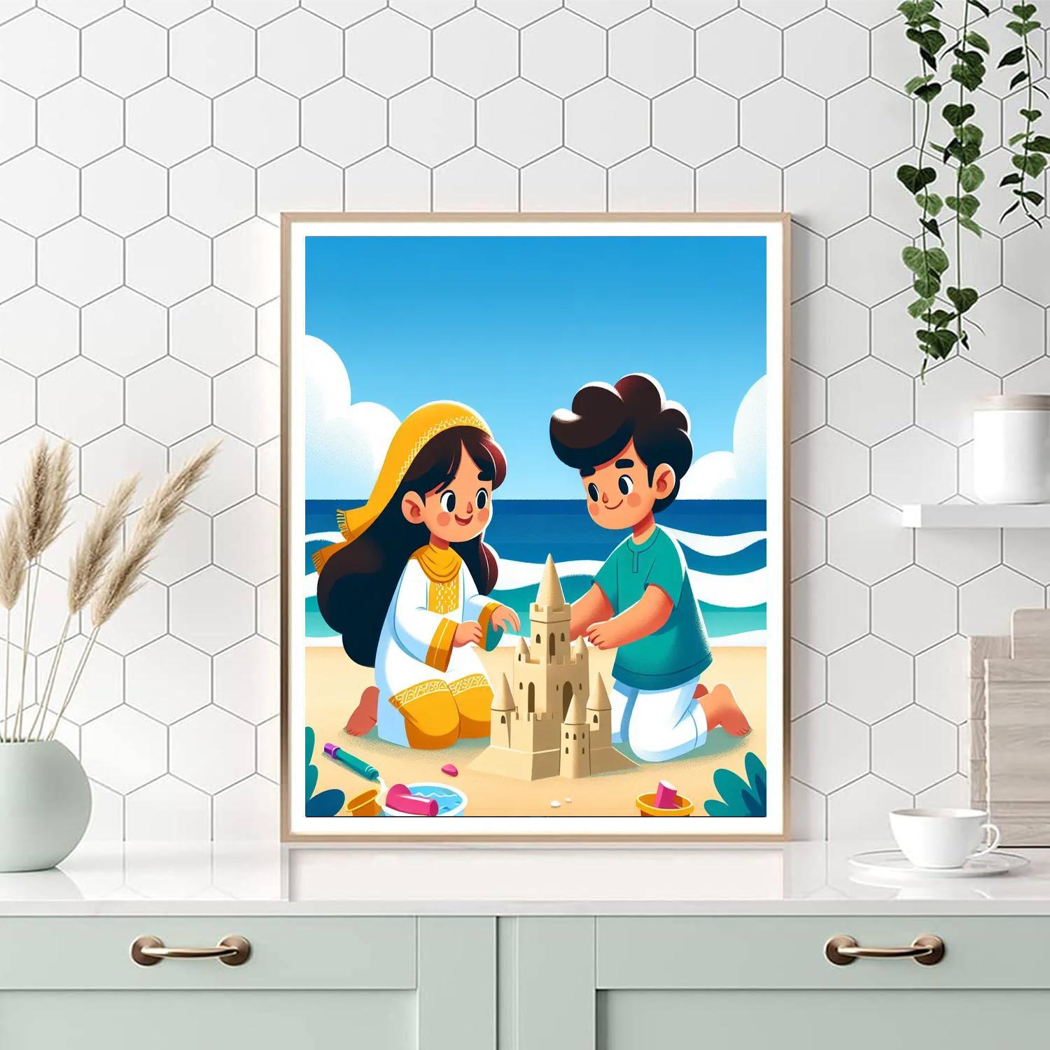 Seaside Sandcastle Extravaganza DIY Paint By Numbers