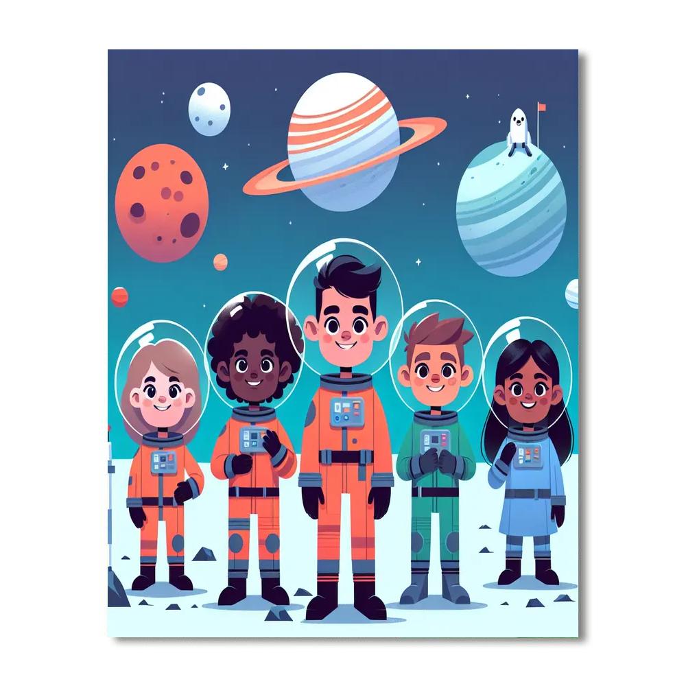 Adventure In Space Colony Paint By Numbers Kits