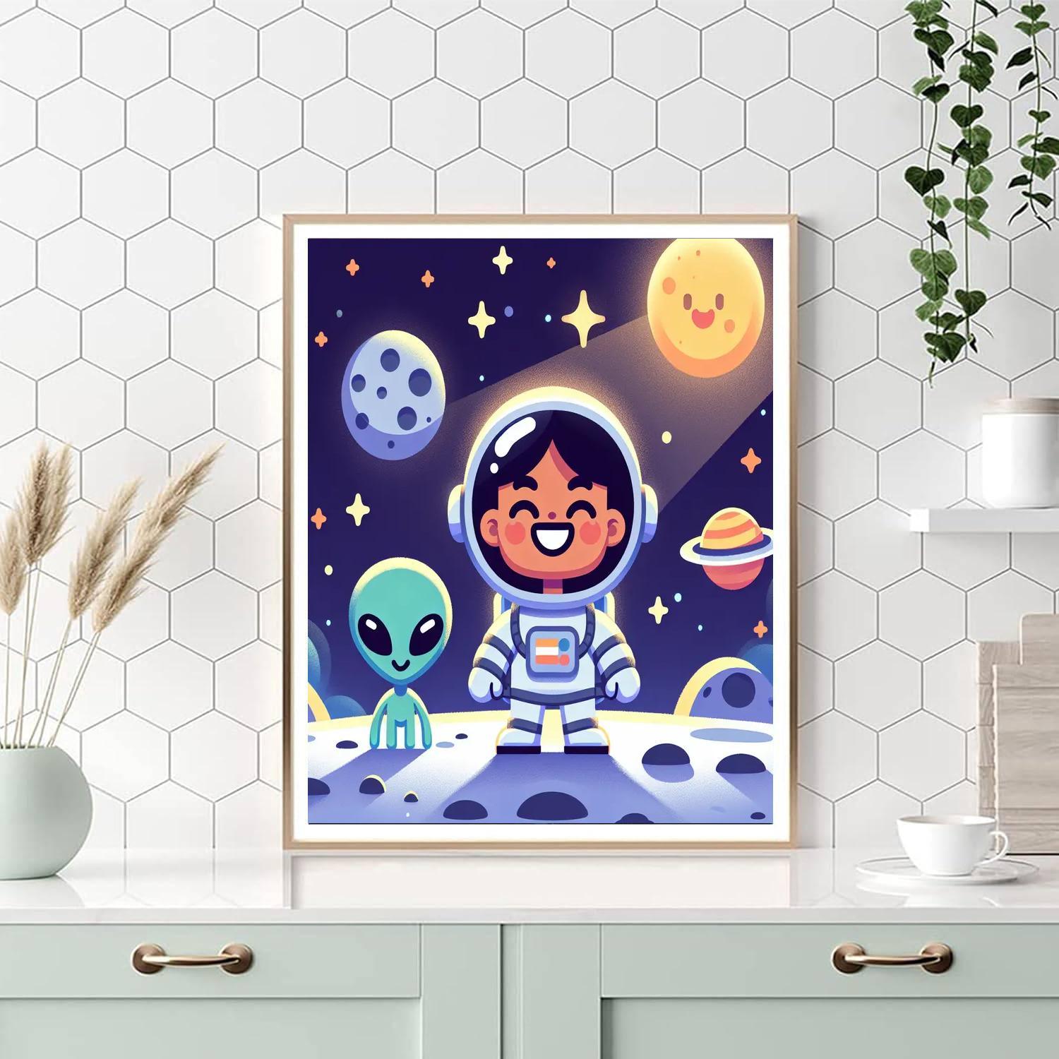 Astronaut Adventure Mission Paint By Color