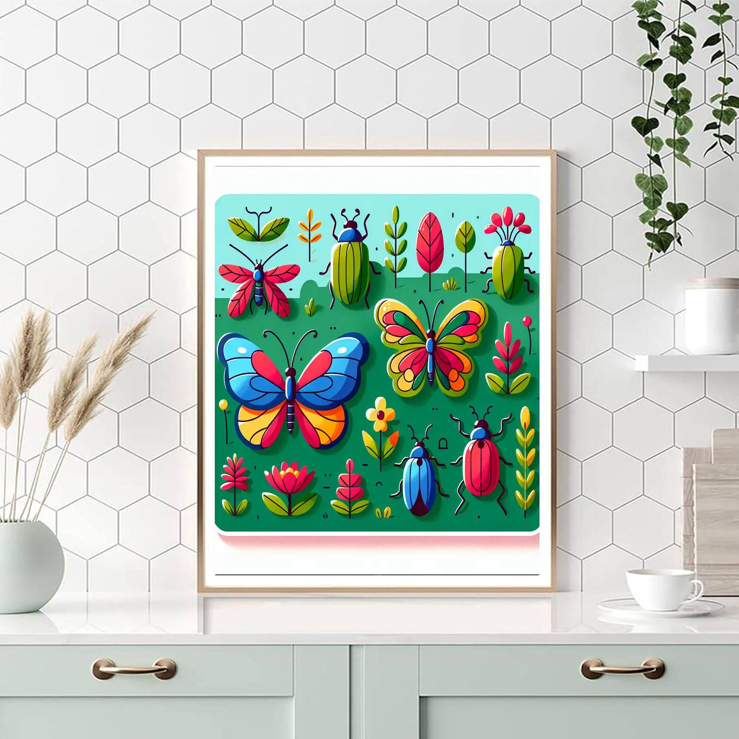 Garden Insect Adventure DIY Paint By Numbers