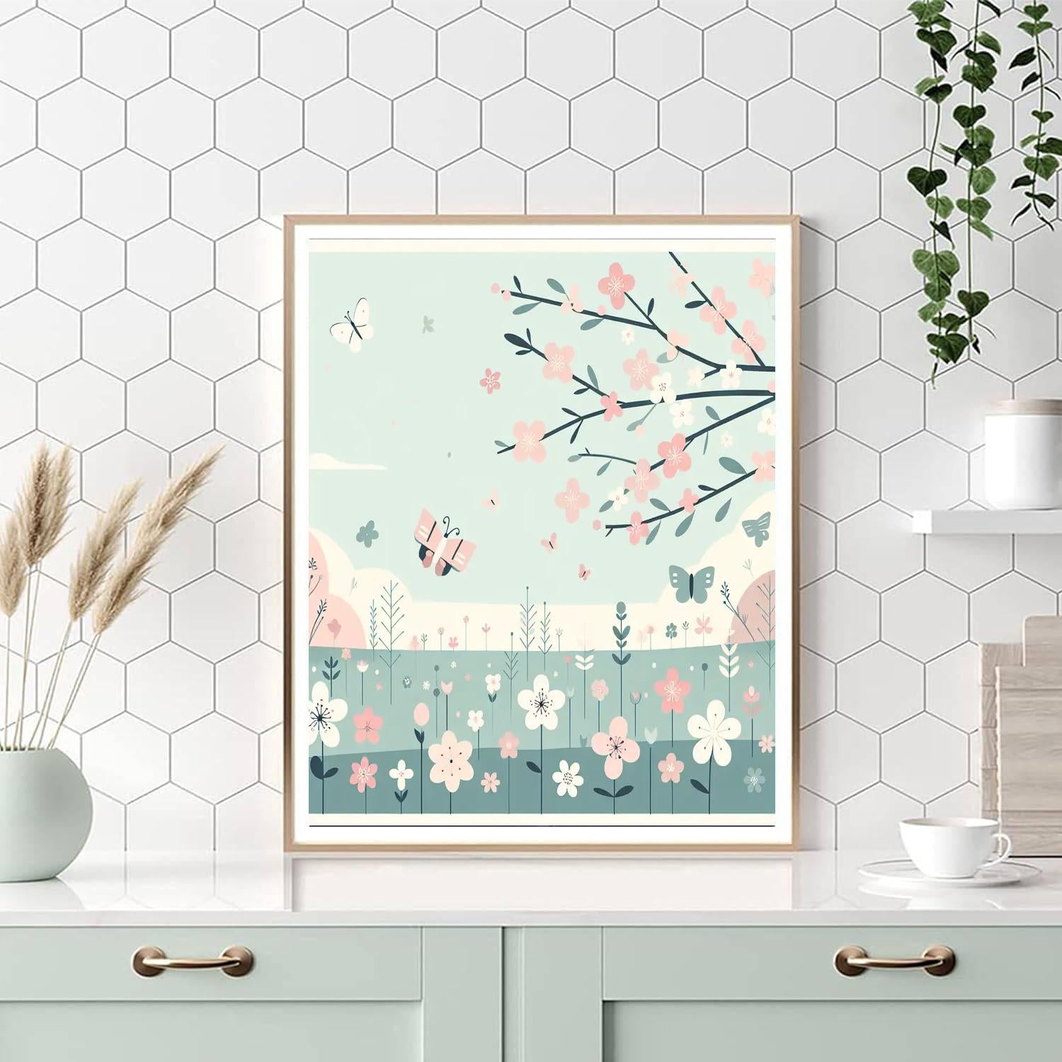 Dreamy Meadow Escape Numbered Painting Kits