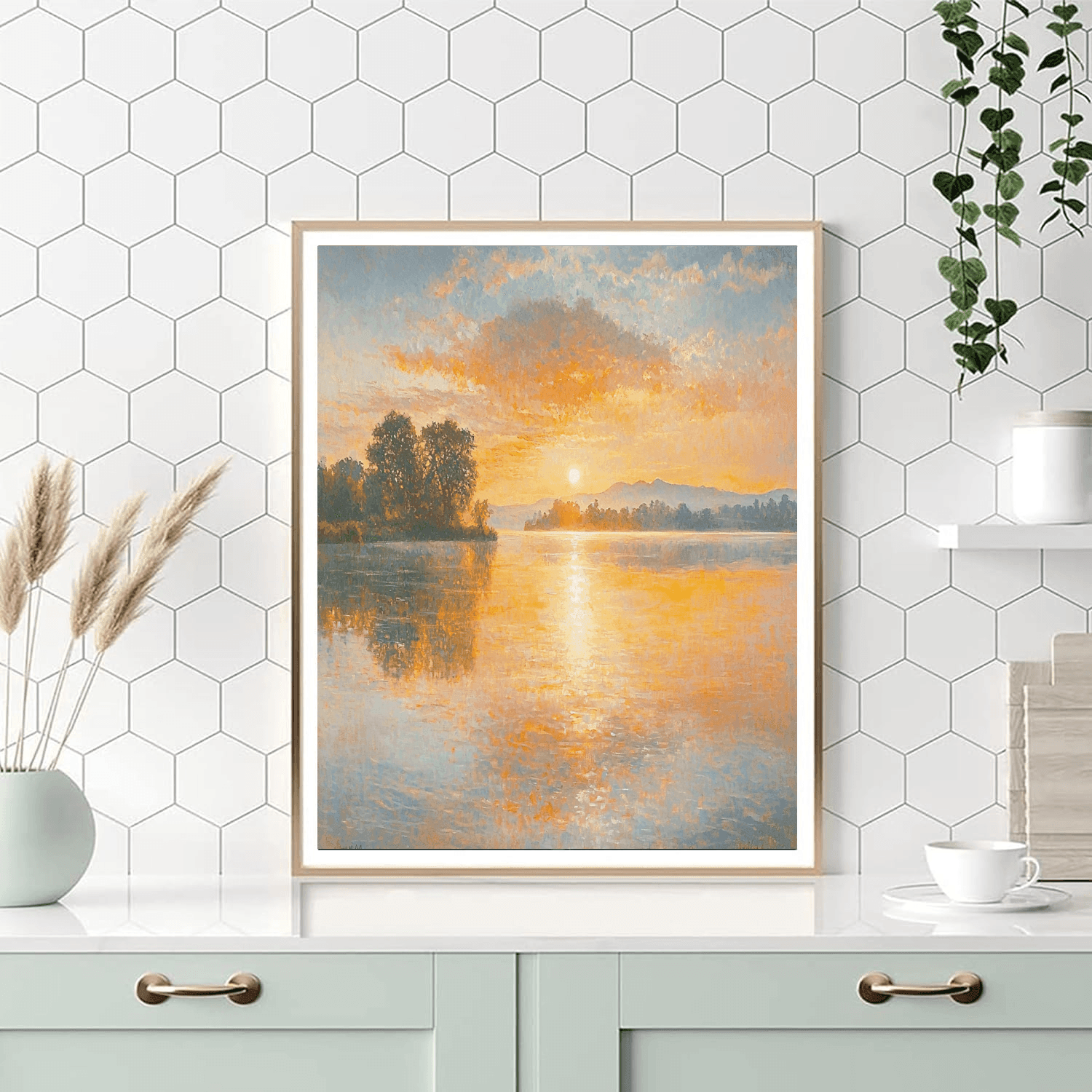 Turner Inspired Calm Waters  DIY Paint By Numbers