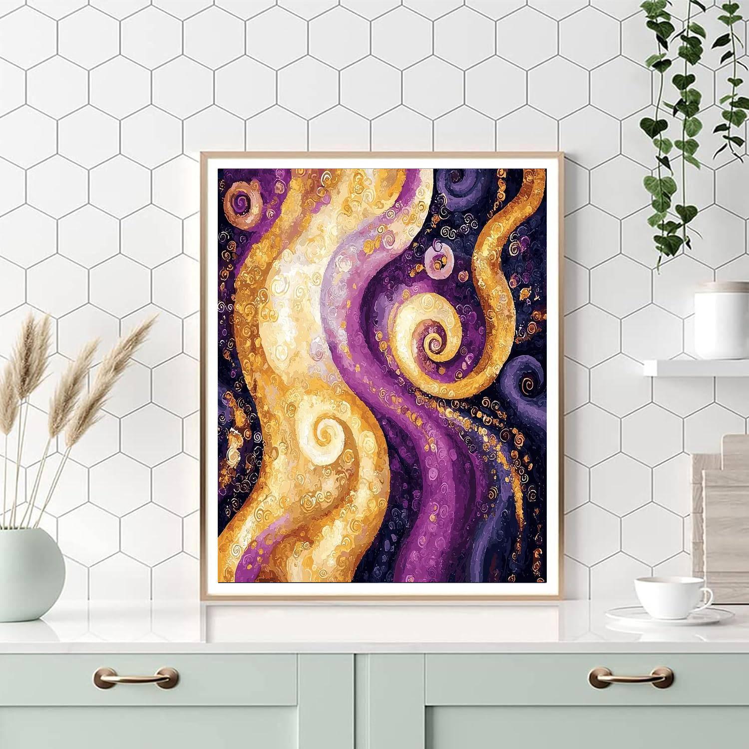 Gustav Klimt Inspired Luminous Reverie  Paint By Numbers Kits