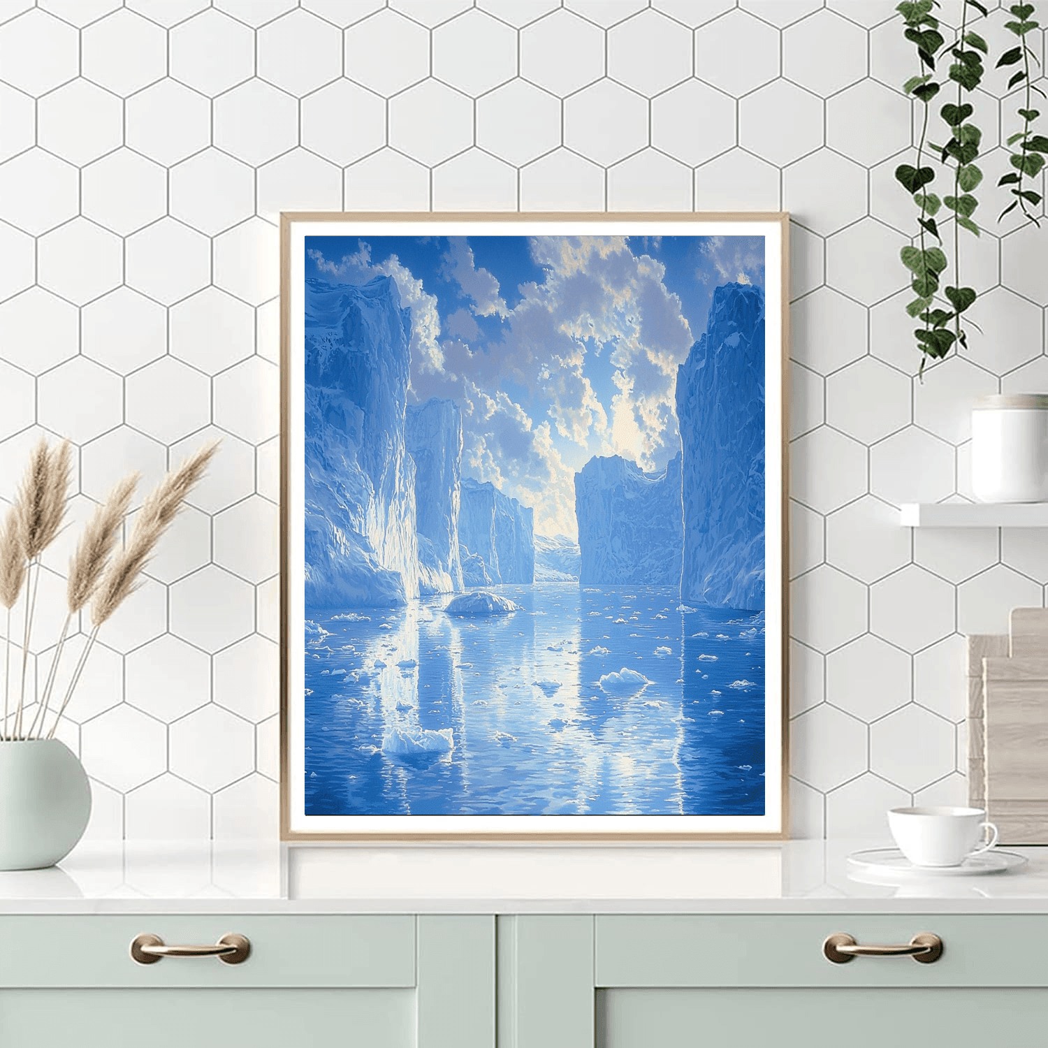 Frederic Edwin Church Inspired Majestic Icebergs And Glaciers  Paint By Numbers Kits