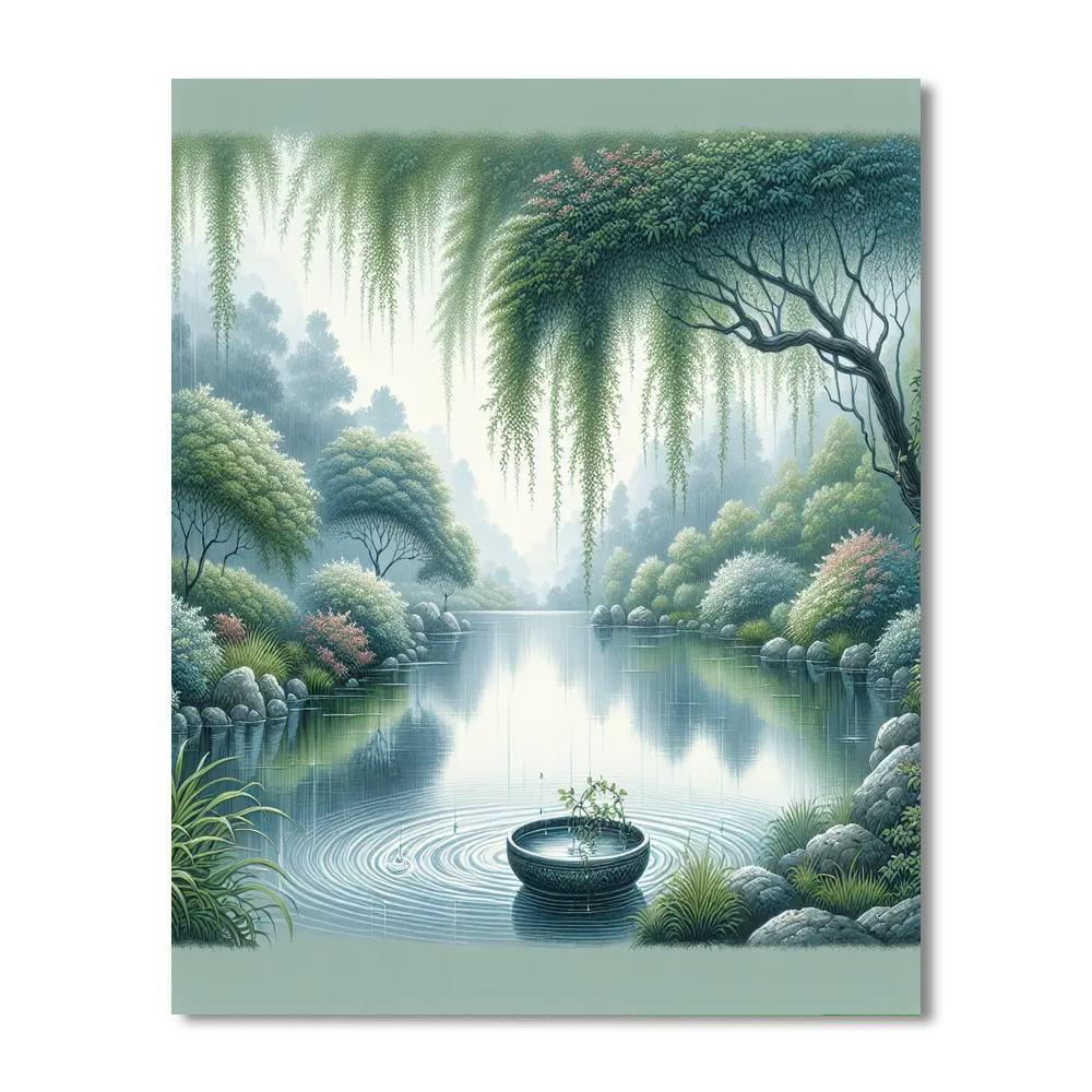 Rainy Day Reflection Numbered Painting Kits