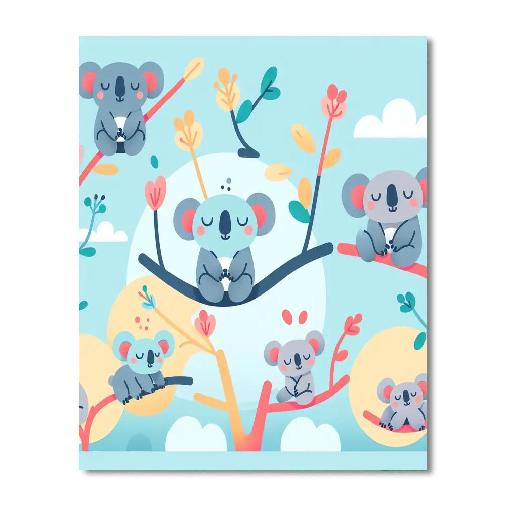 Koala Kaleidoscope Dream Paint By Numbers