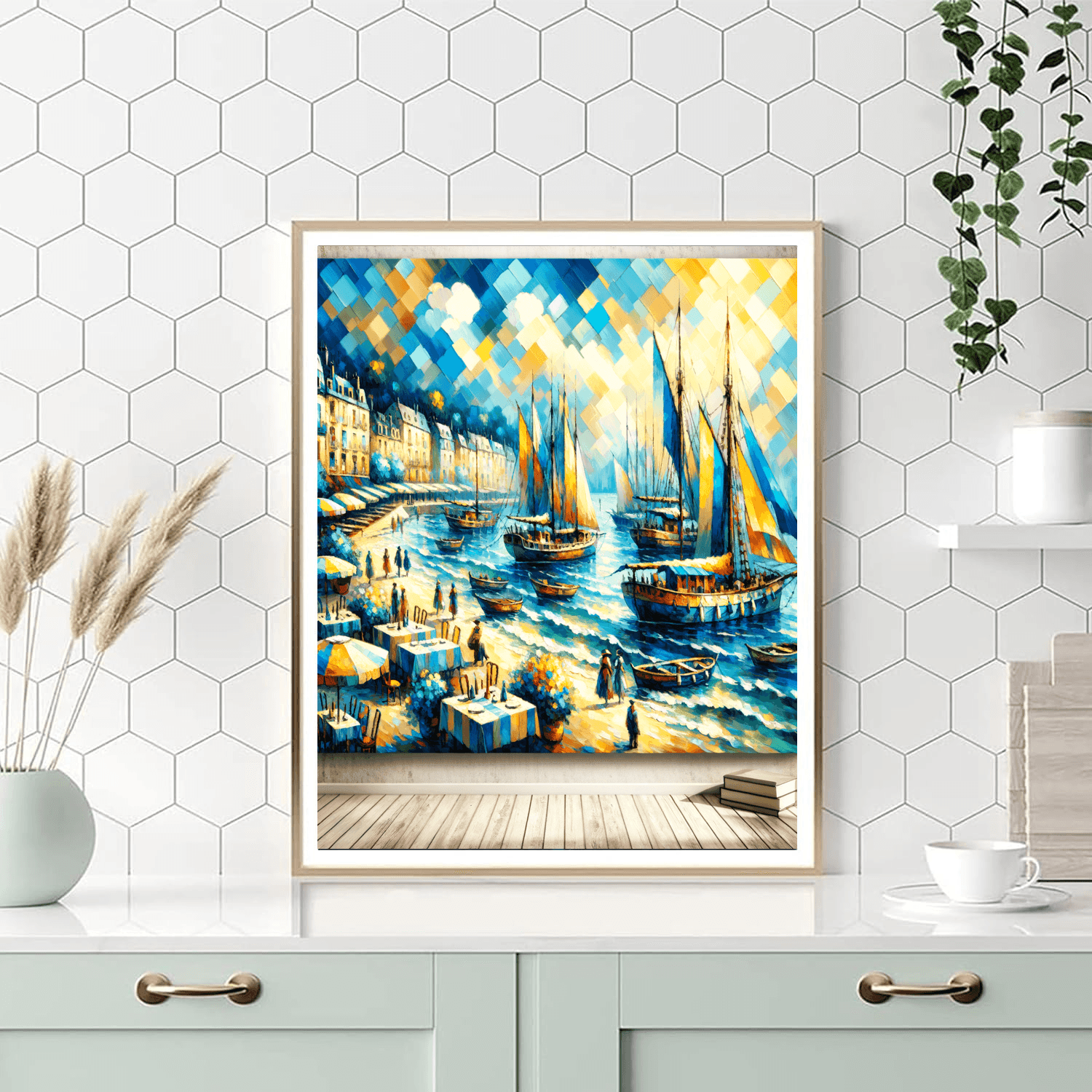 Charming Harbor View Painting By Numbers Kit
