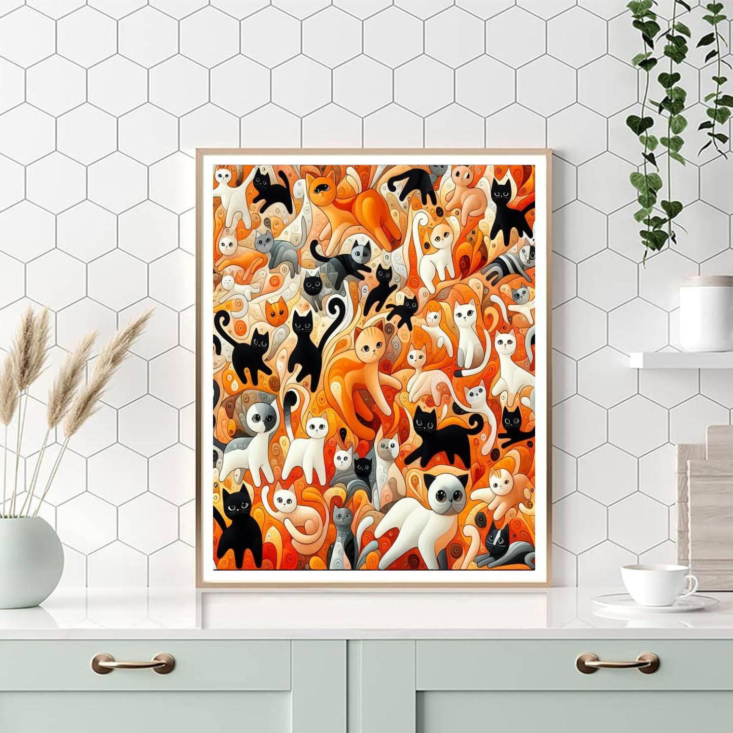 Cat's Whisker Whimsy Paint By Numbers Kits
