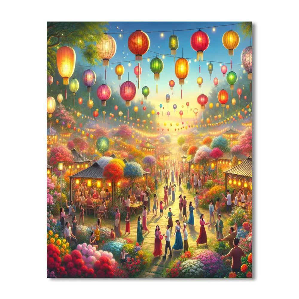 Radiant Garden Festival Paint By Color