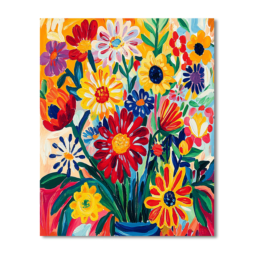 Henri Matisse Inspired Radiant Flora  Painting By Numbers Kit