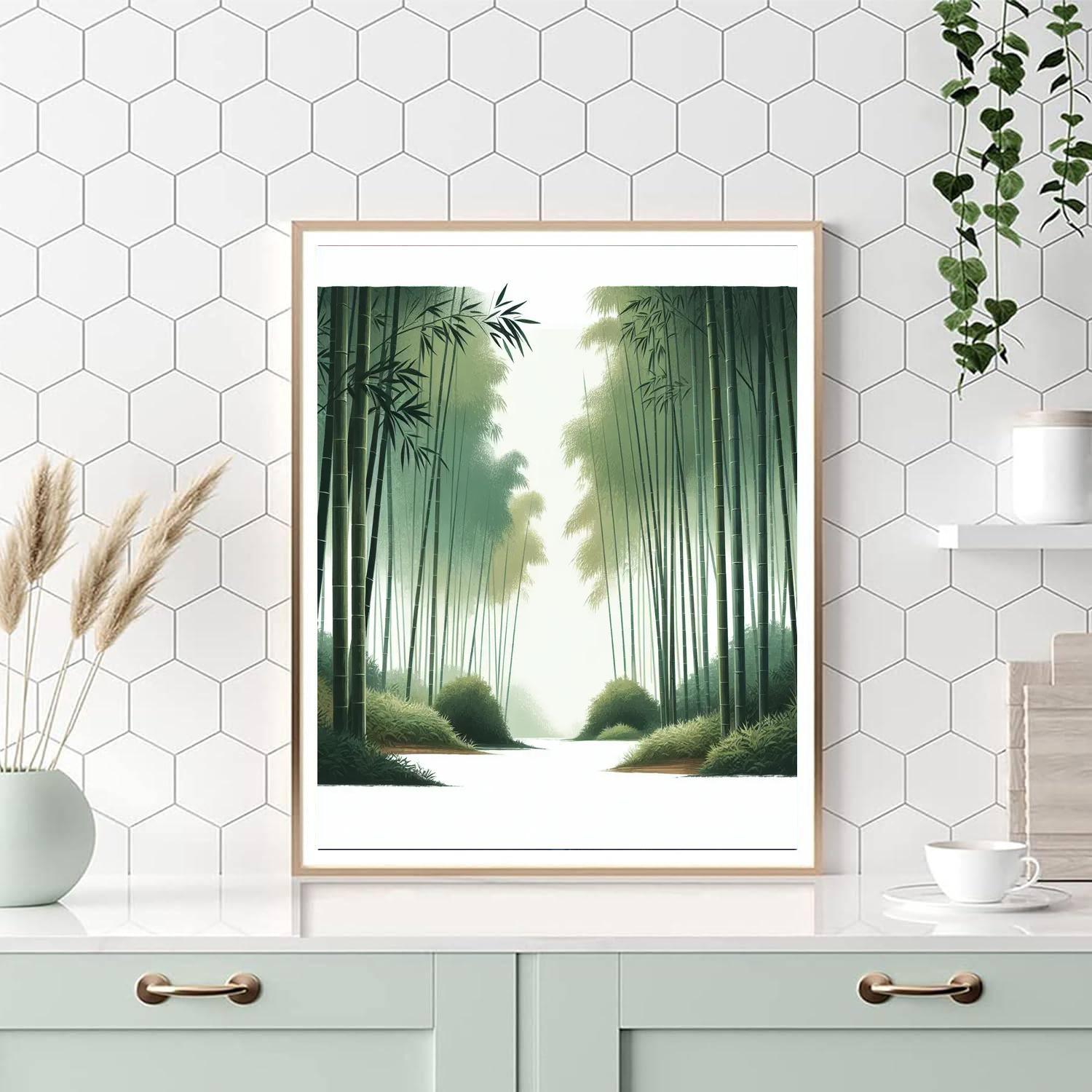 Meditative Bamboo Grove Paint By Color