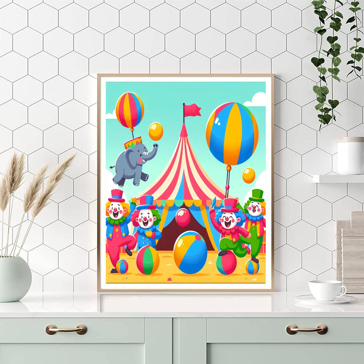 Fantastic Circus Painting Number Kit