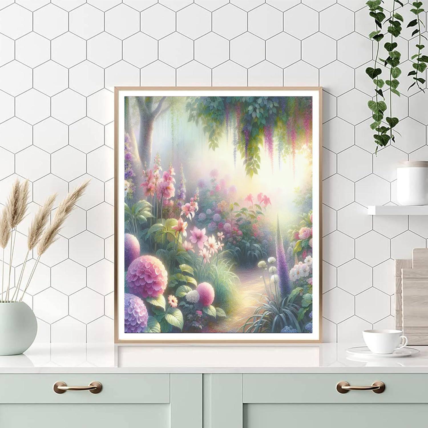 Mystic Garden Blooms Numbered Painting Kits