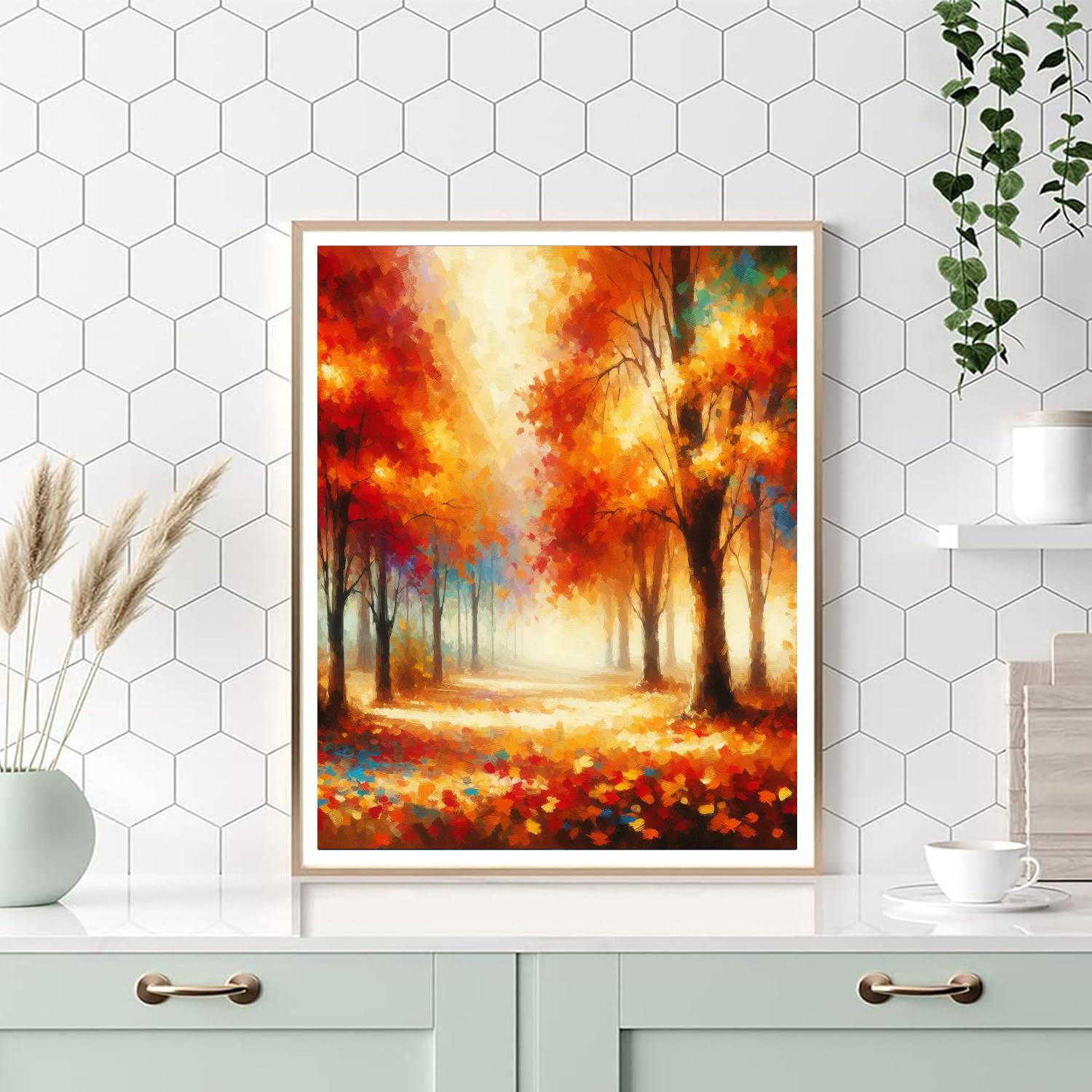 Rustic Autumn Beauty Paint By Color