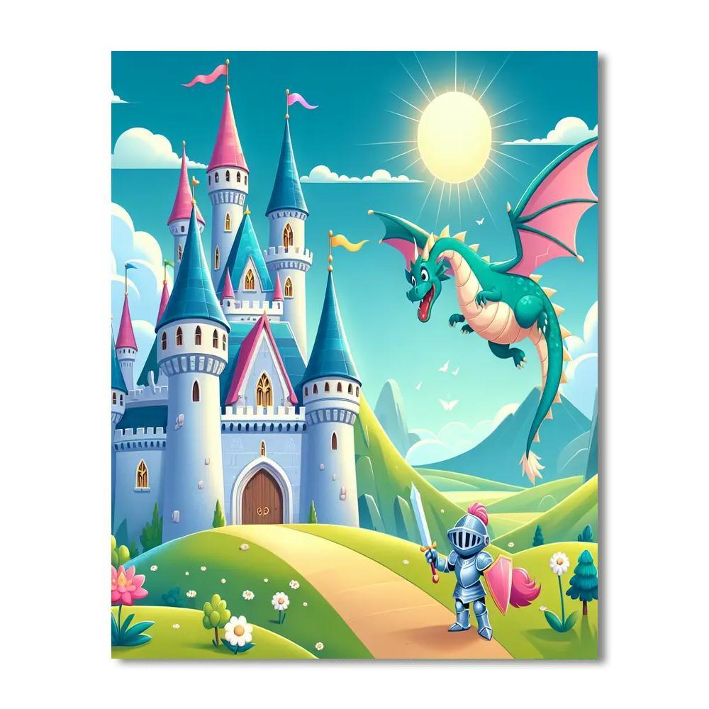 Colorful Fairy Tale Adventures Painting Number Kit