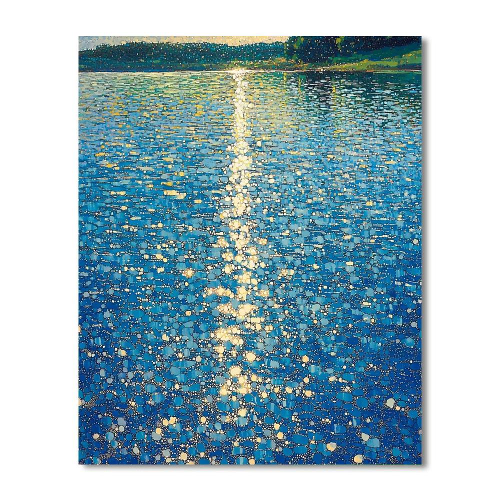 Georges Seurat Inspired Sublime Reflections  Paint By Number