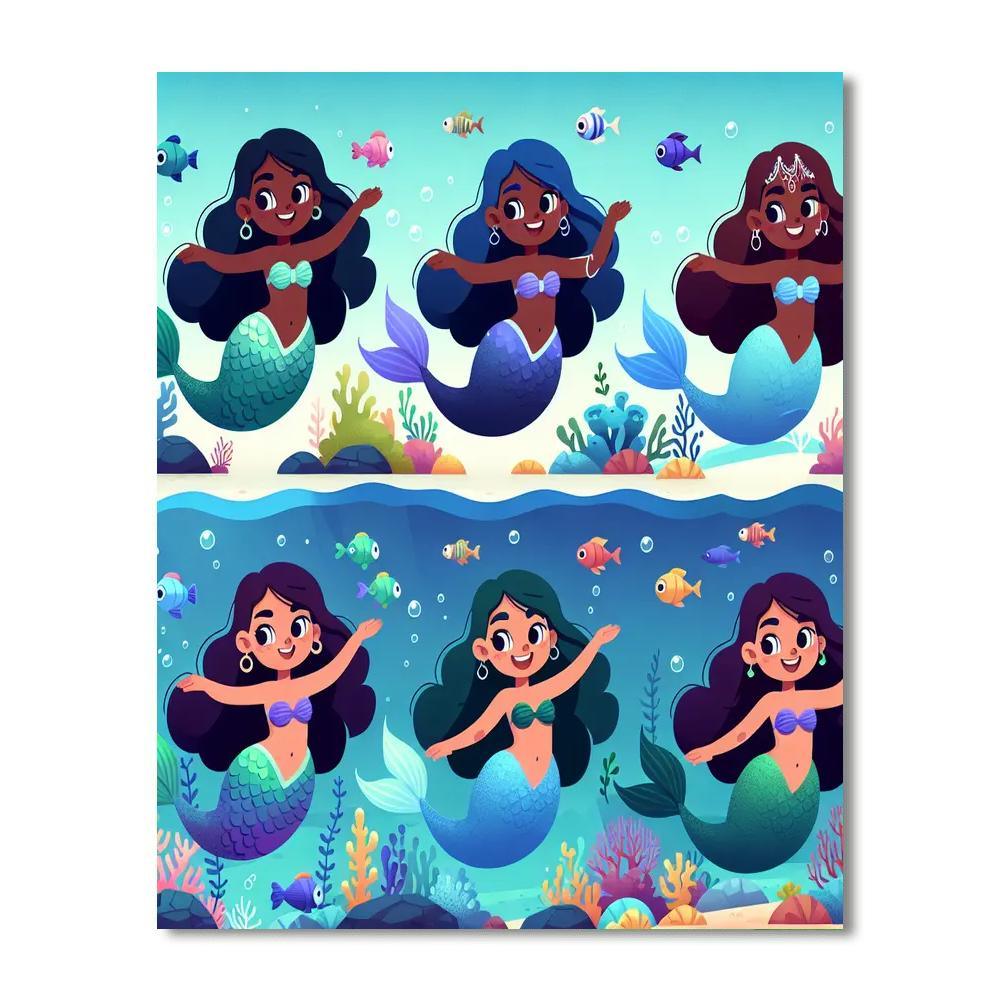 Underwater Fairy Tales Painting Number Kit