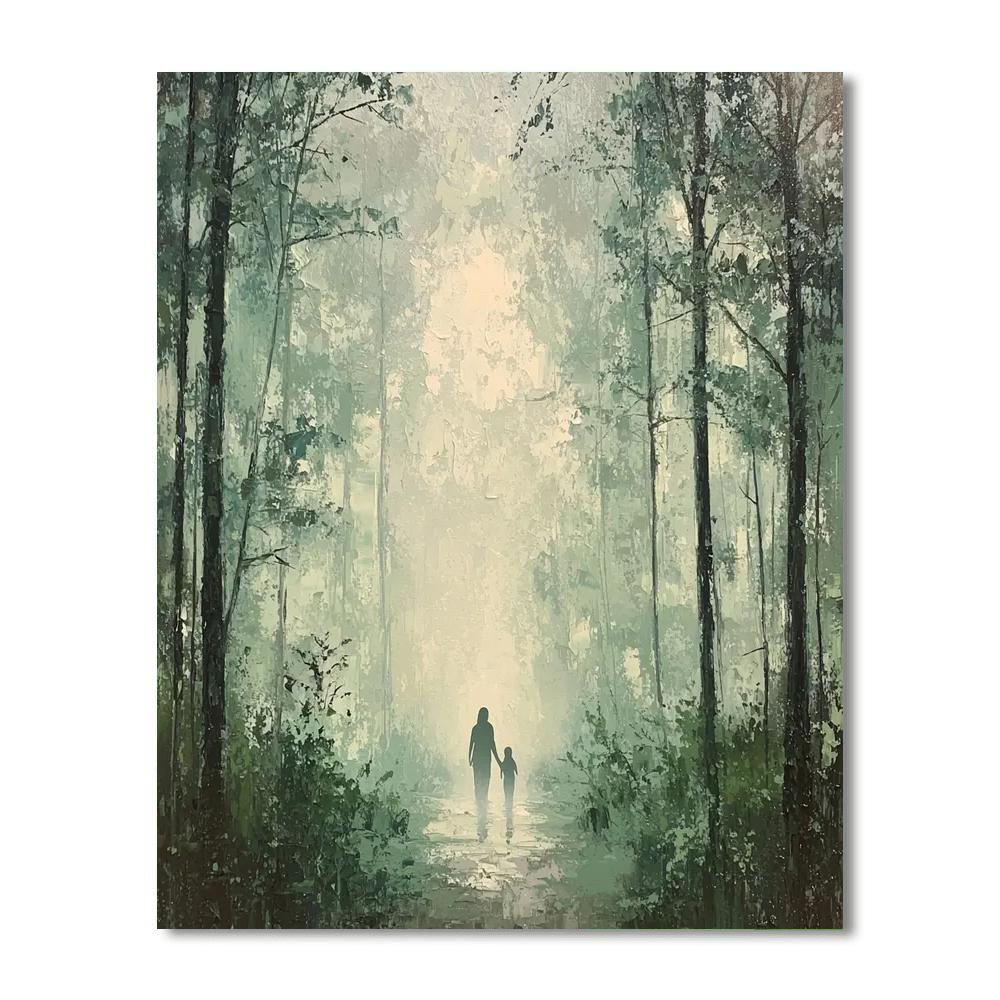 Misty Morning Promenade Paint By Number