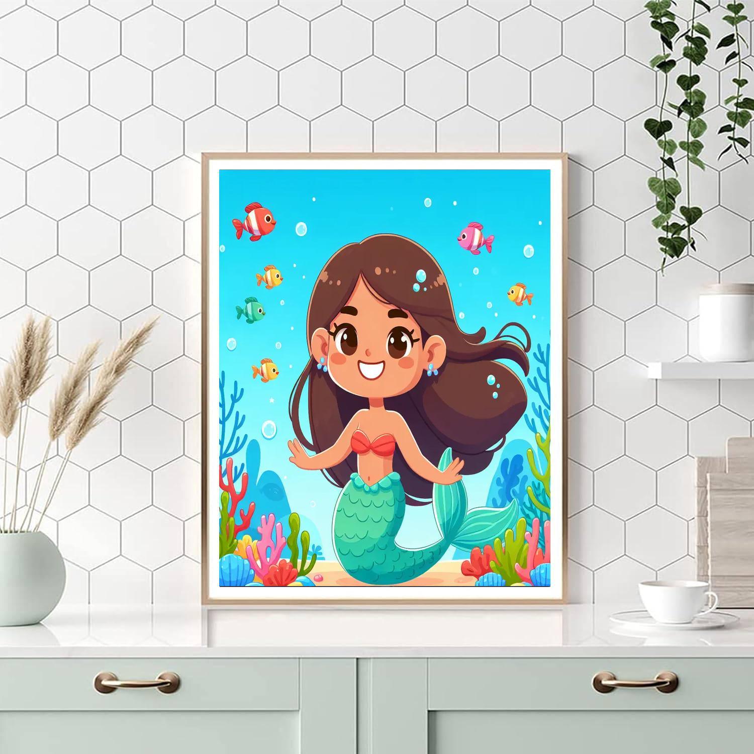 Underwater Mermaid Paradise Paint By Number