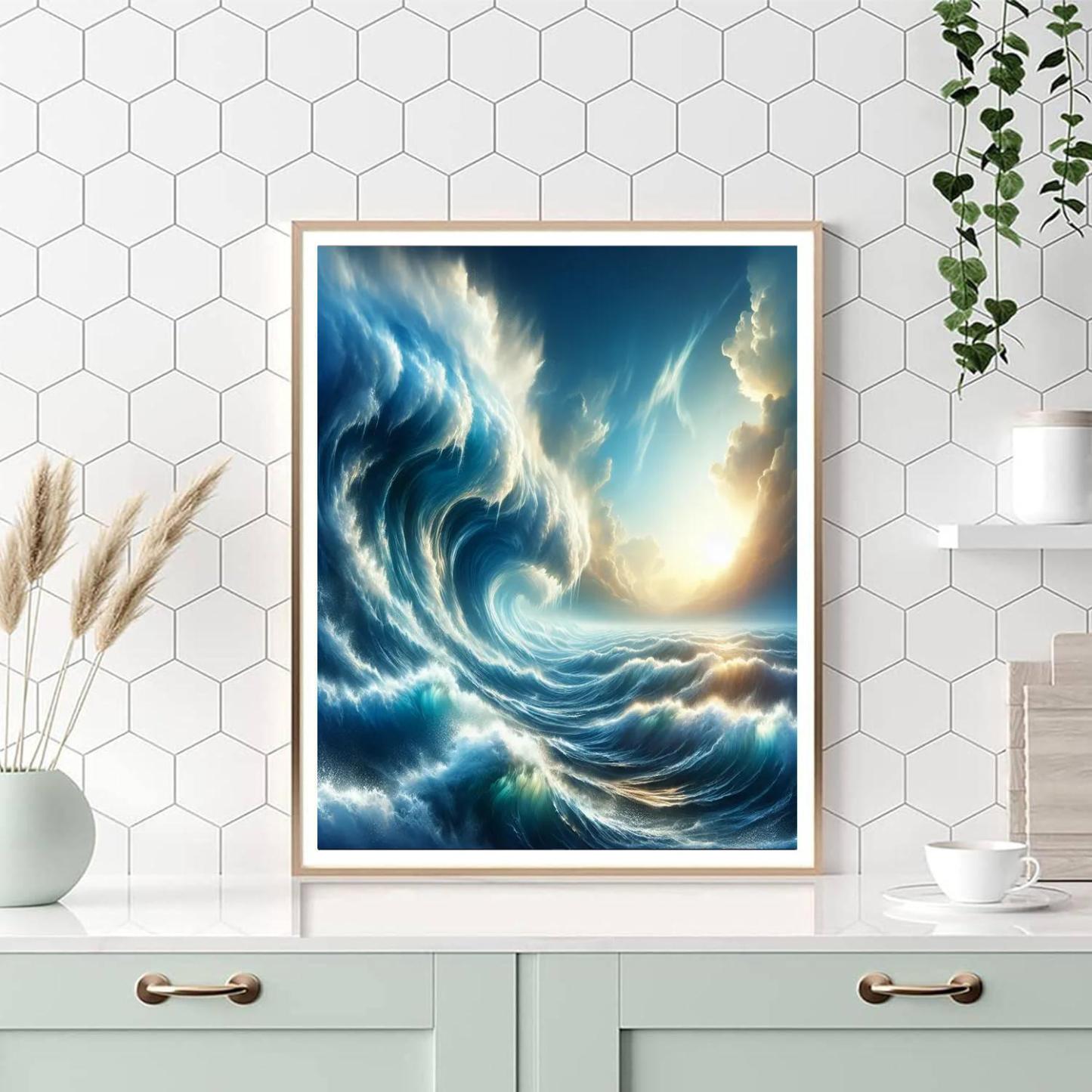Ocean Wave Crescendo Numbered Painting Kits
