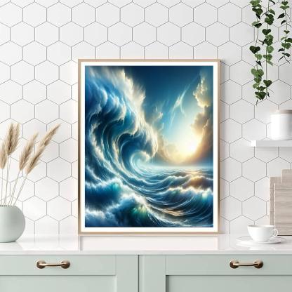 Ocean Wave Crescendo Numbered Painting Kits