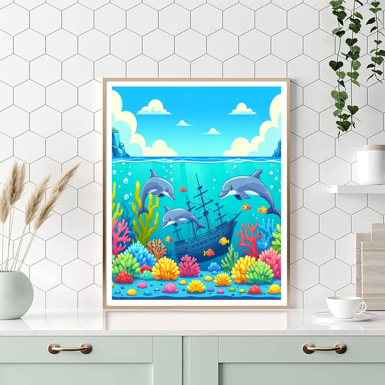 Aquatic Adventures Painting Number Kit