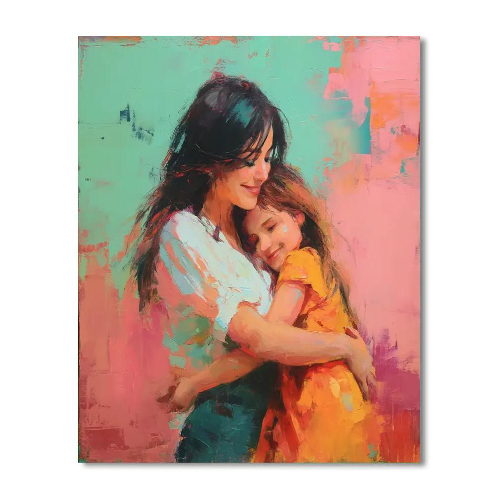 A Soft Hug From Mom Paint By Numbers Art