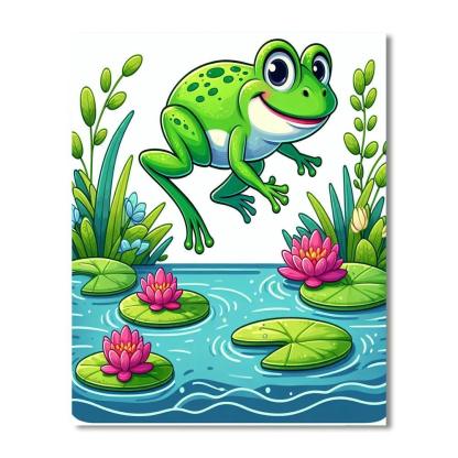 Jumpy Frog Paint By Numbers Art