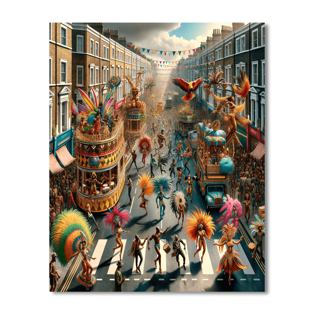 Carnival Of Notting Hill - England Painting By Numbers Kit