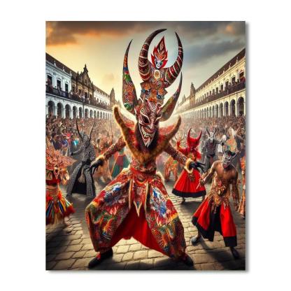 Diablos Danzantes - Yare, Venezuela Paint By Numbers Kits