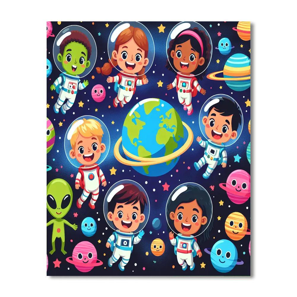 Space Adventures Await Paint By Numbers Kits