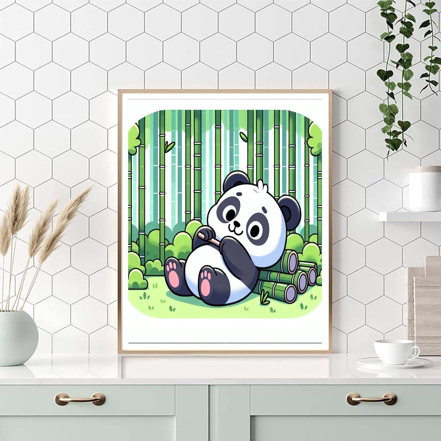 Giant Panda Playground Paint By Numbers