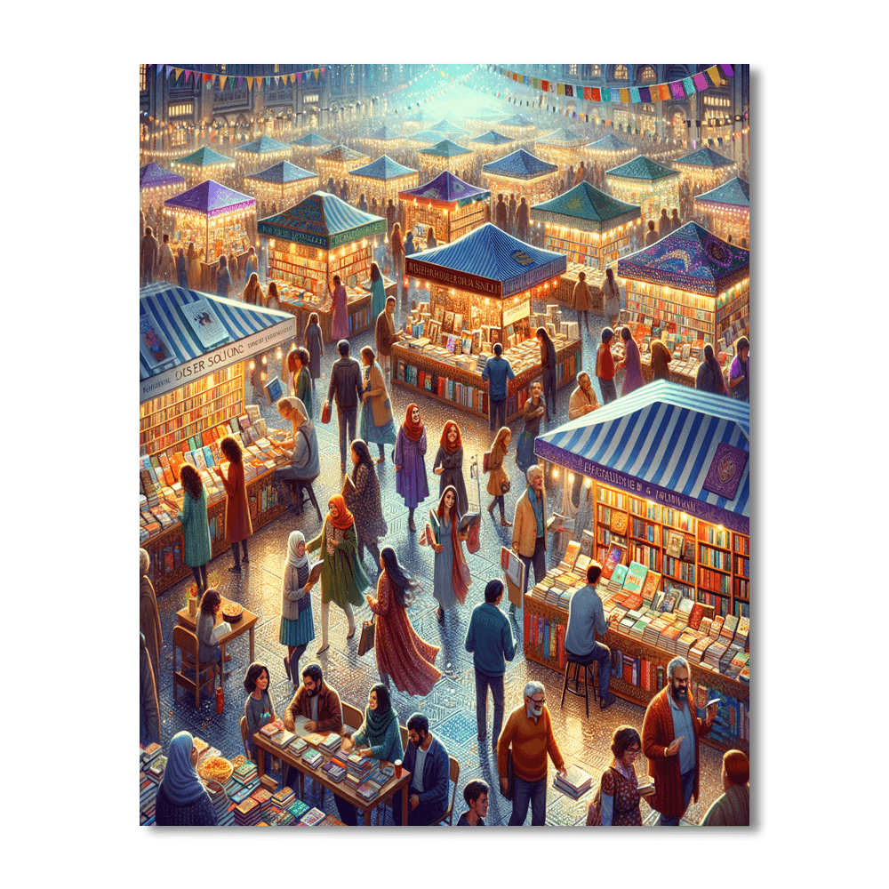 Kolkata Book Fair - India Painting By Numbers Kit