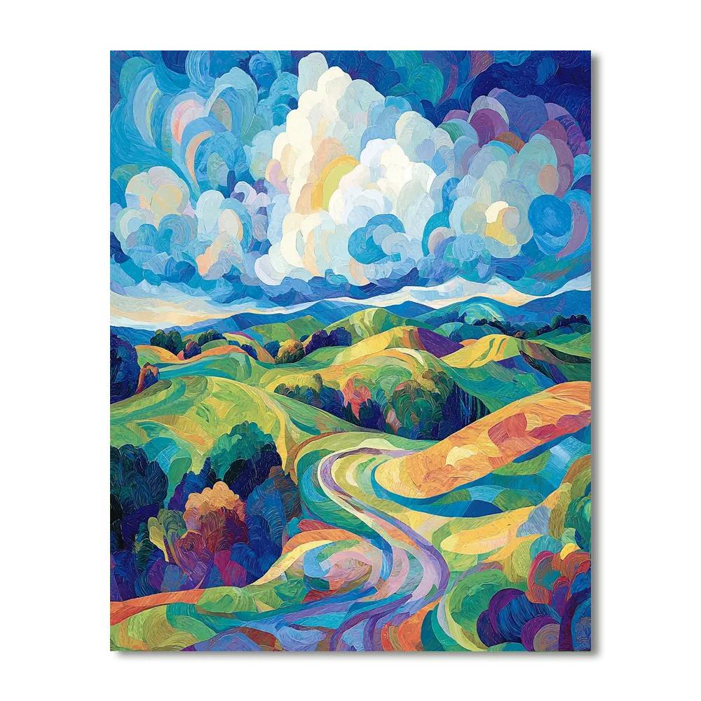 Paul Cézanne Inspired Whimsical Watercolor Hues  Paint By Numbers Kits