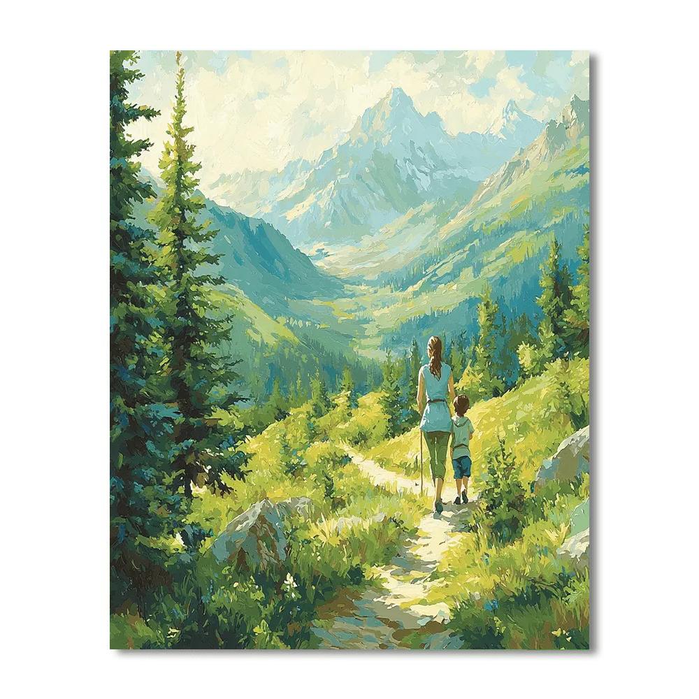 Hiking Together Paint By Number