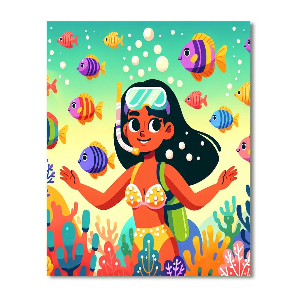 Underwater Explorer Expedition Paint By Numbers Kits